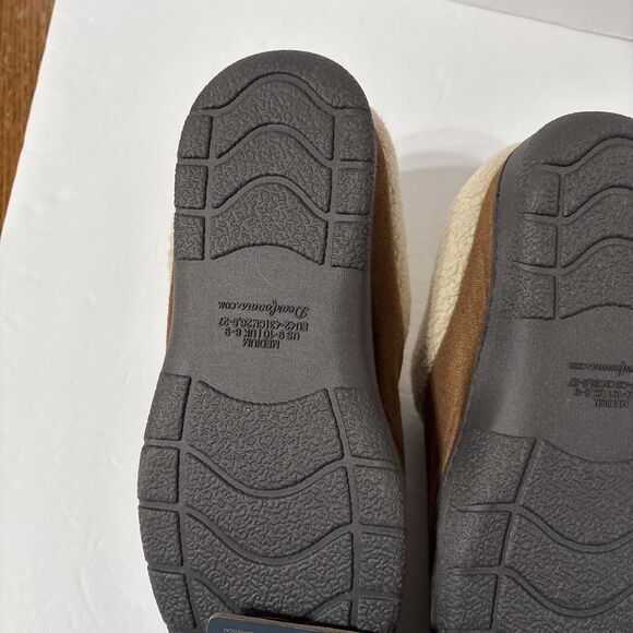 New Men’s Dearfoams Brown Slippers Slip Ons.  size 9-10.NWTS - Picture 7 of 9